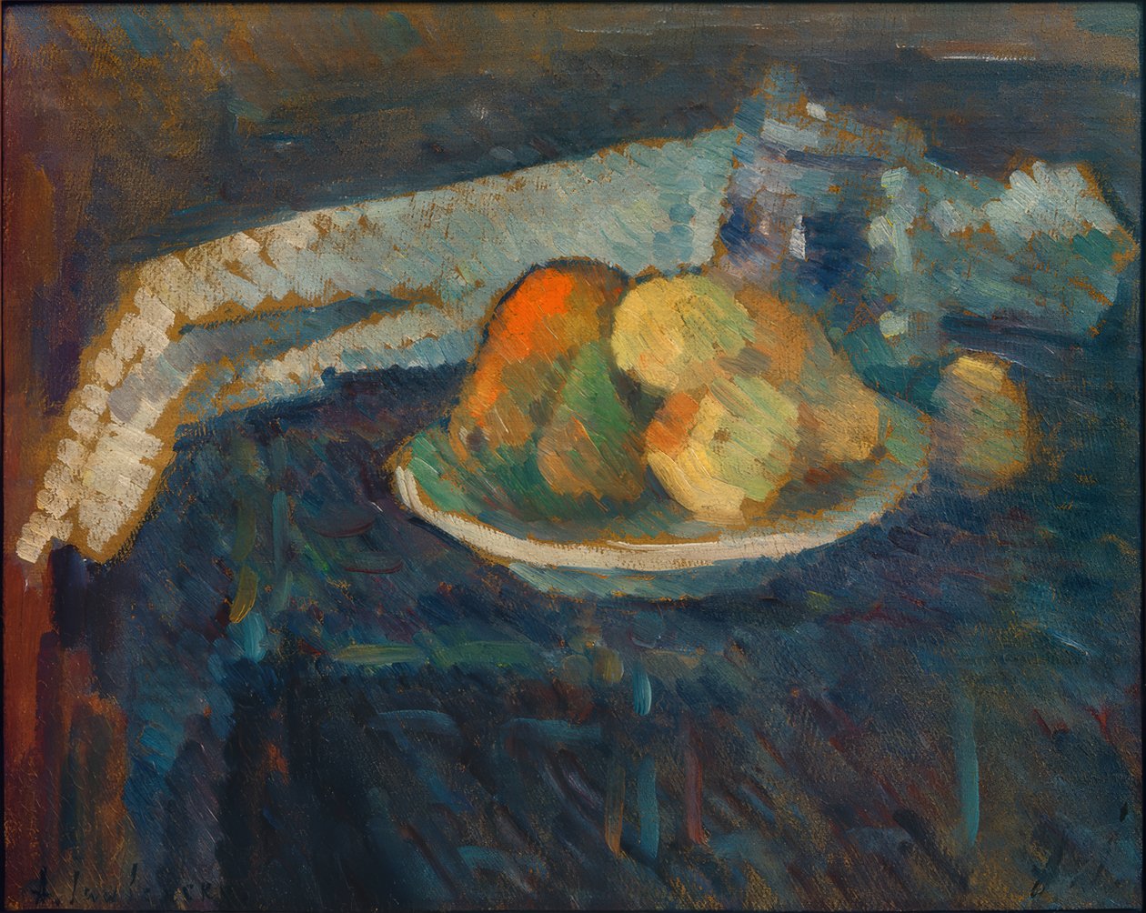 Zátiší s ubrouskem od Alexej von Jawlensky