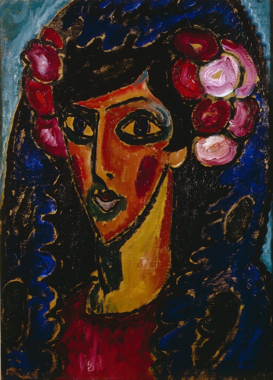 Modrá mantila od Alexej von Jawlensky