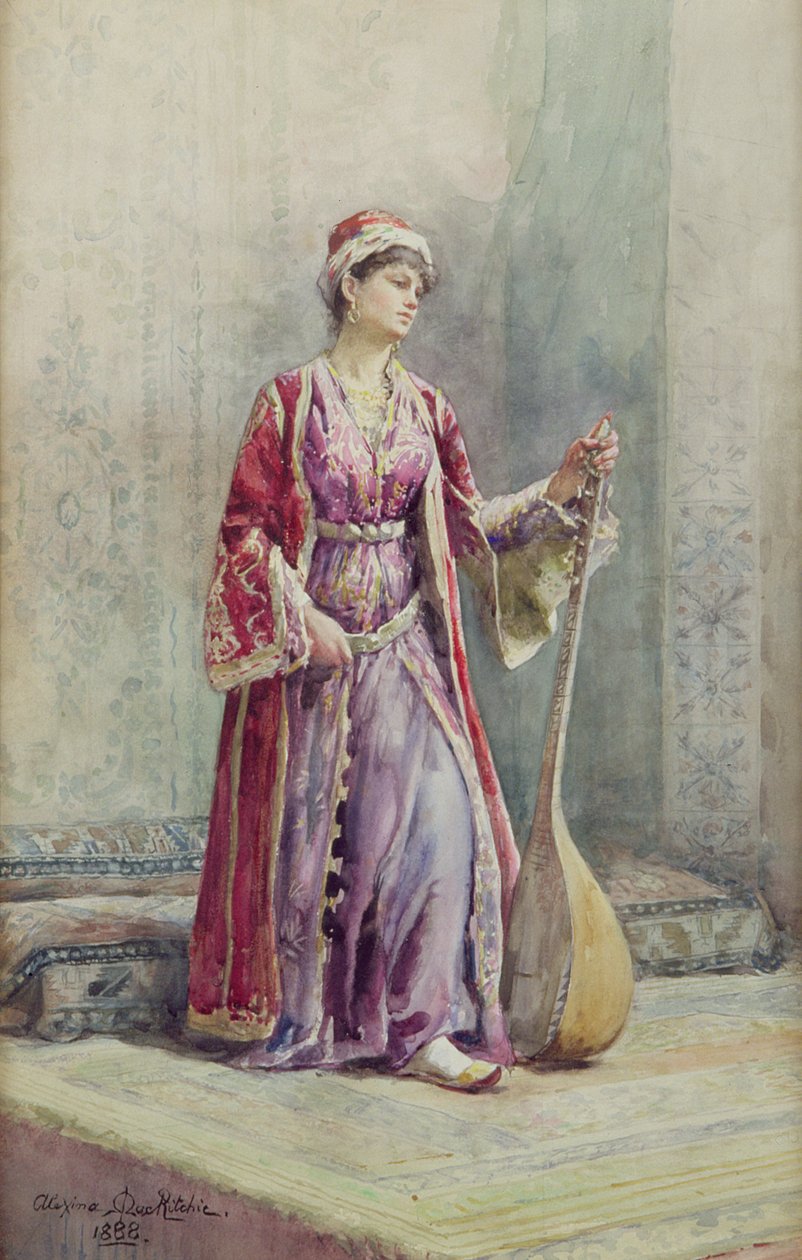 Hudebník z harému, 1888 od Alexina MacRitchie