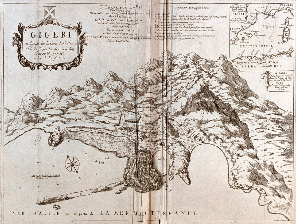 Alžírsko, Alžírsko - podle A od Alexis Hubert Jaillot
