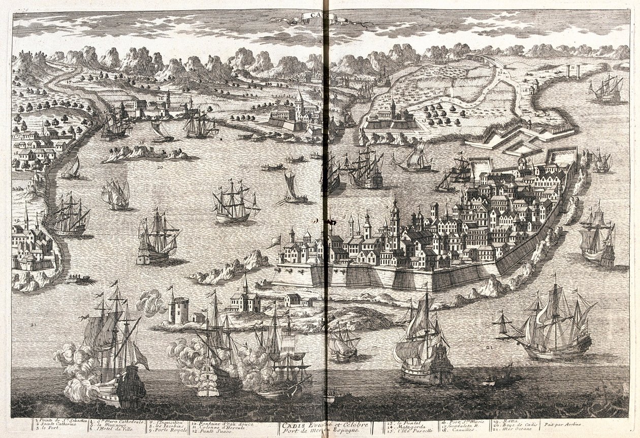 Cadice, Španělsko - od A od Alexis Hubert Jaillot