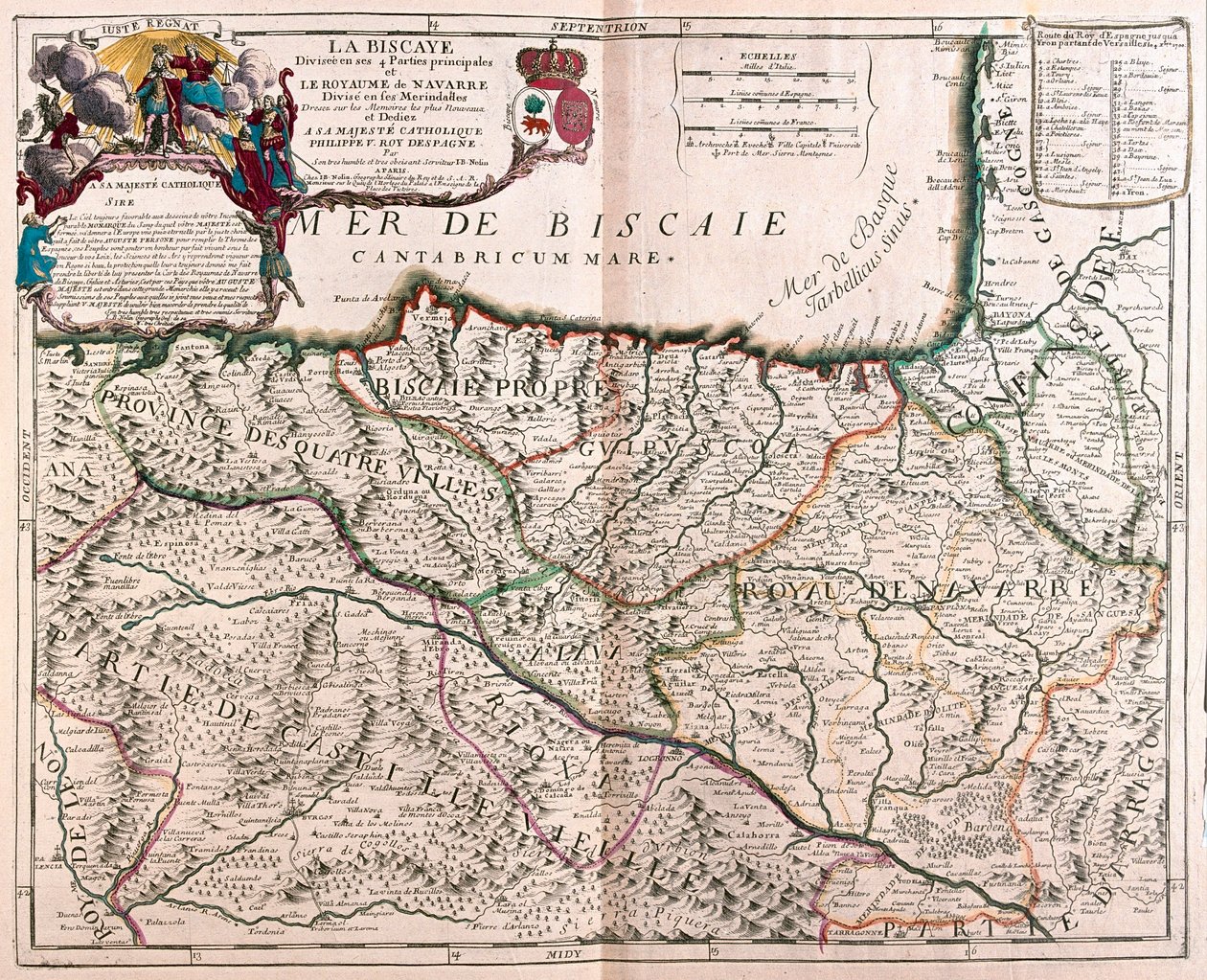 Biskajský záliv a Navarra, Španělsko - od A od Alexis Hubert Jaillot