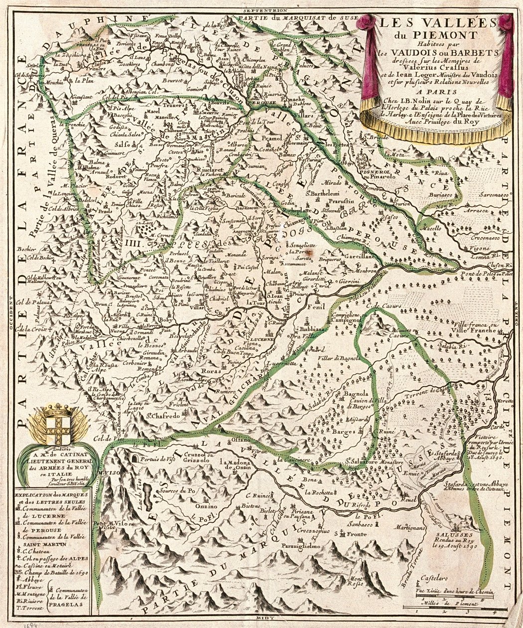 Údolí Piemont, Itálie - od A od Alexis Hubert Jaillot
