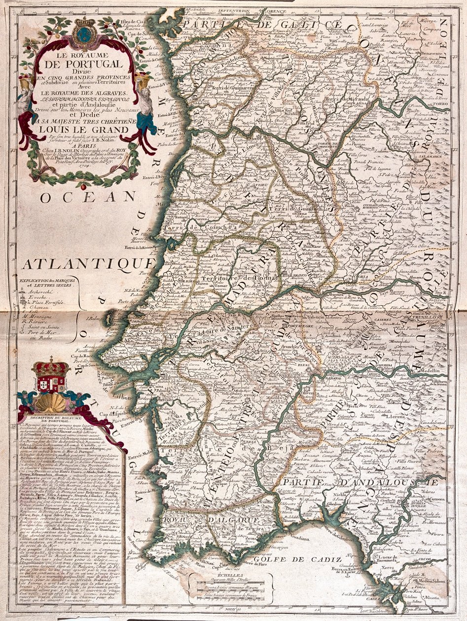 Portugalsko - podle A od Alexis Hubert Jaillot