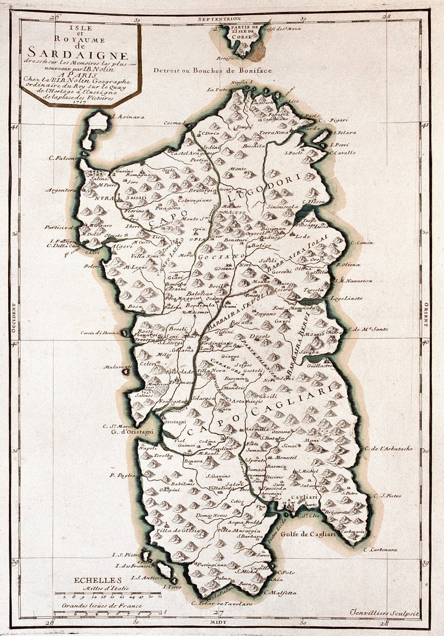 Sardinie, Itálie - od A od Alexis Hubert Jaillot