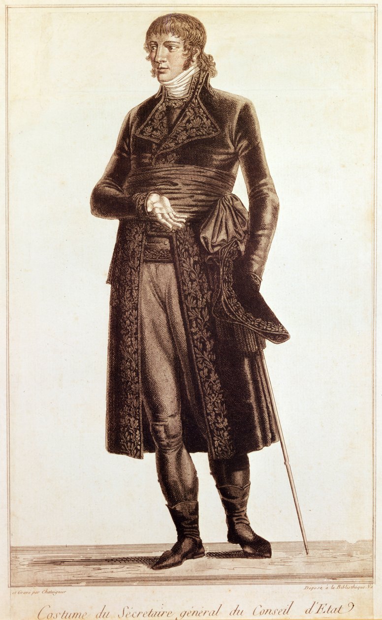 Kostým generálního tajemníka Státní rady, c.1804-10 od Alexis Chataigner