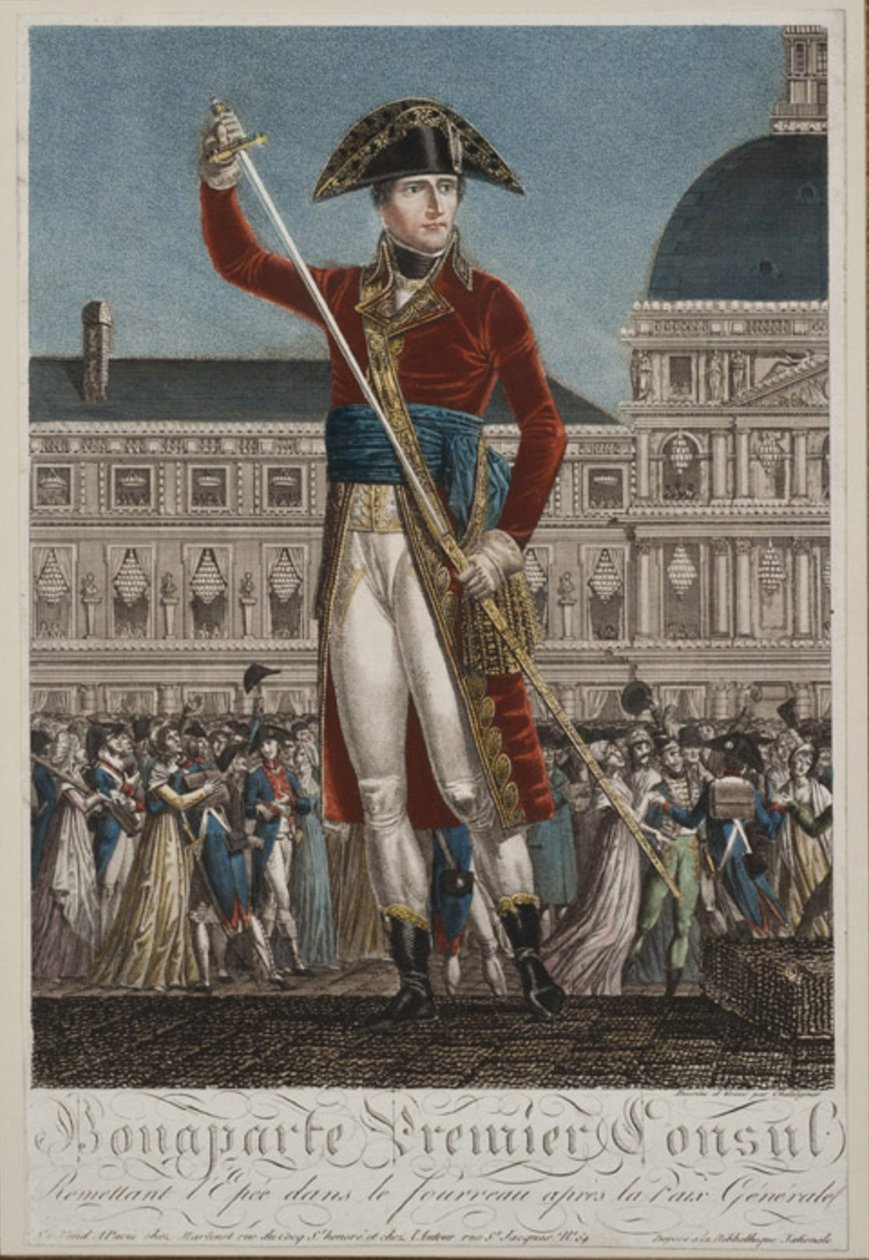 Napoleon Bonaparte jako první konzul od Alexis Chataignier