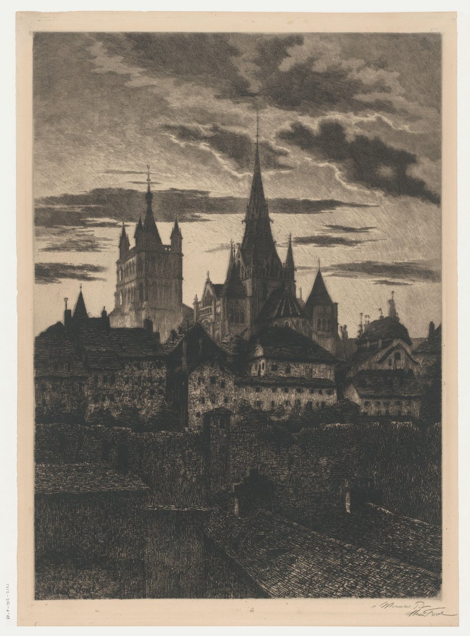 Pohled na Lausanne Lausanne (název na objektu) od Alexis Forel