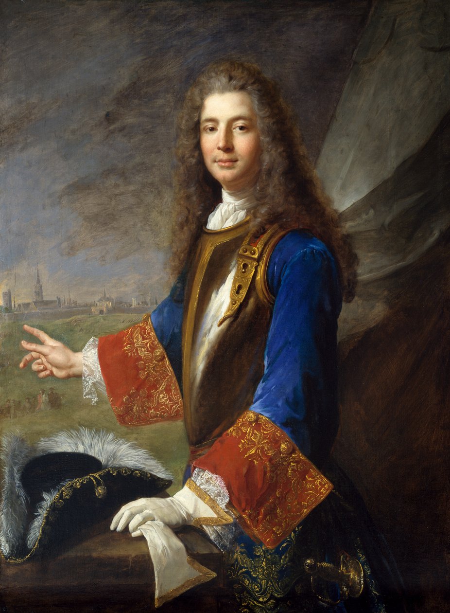 Charles Francois Marie de Custine, rytíř z Wiltz, kolem roku 1714 od Alexis Simon Belle