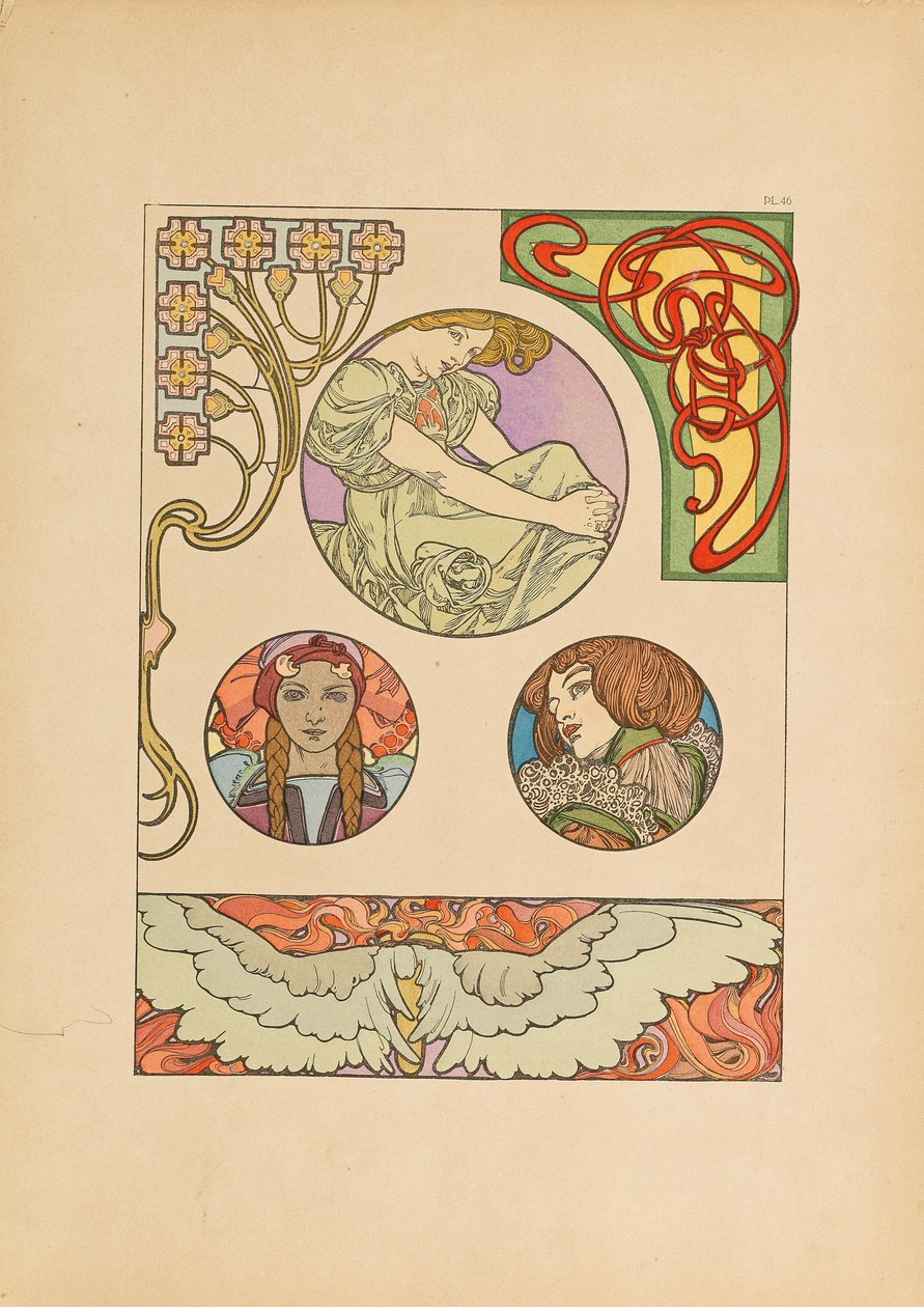 Dekorativní dokumenty, 1902. od Alfons Marie Mucha