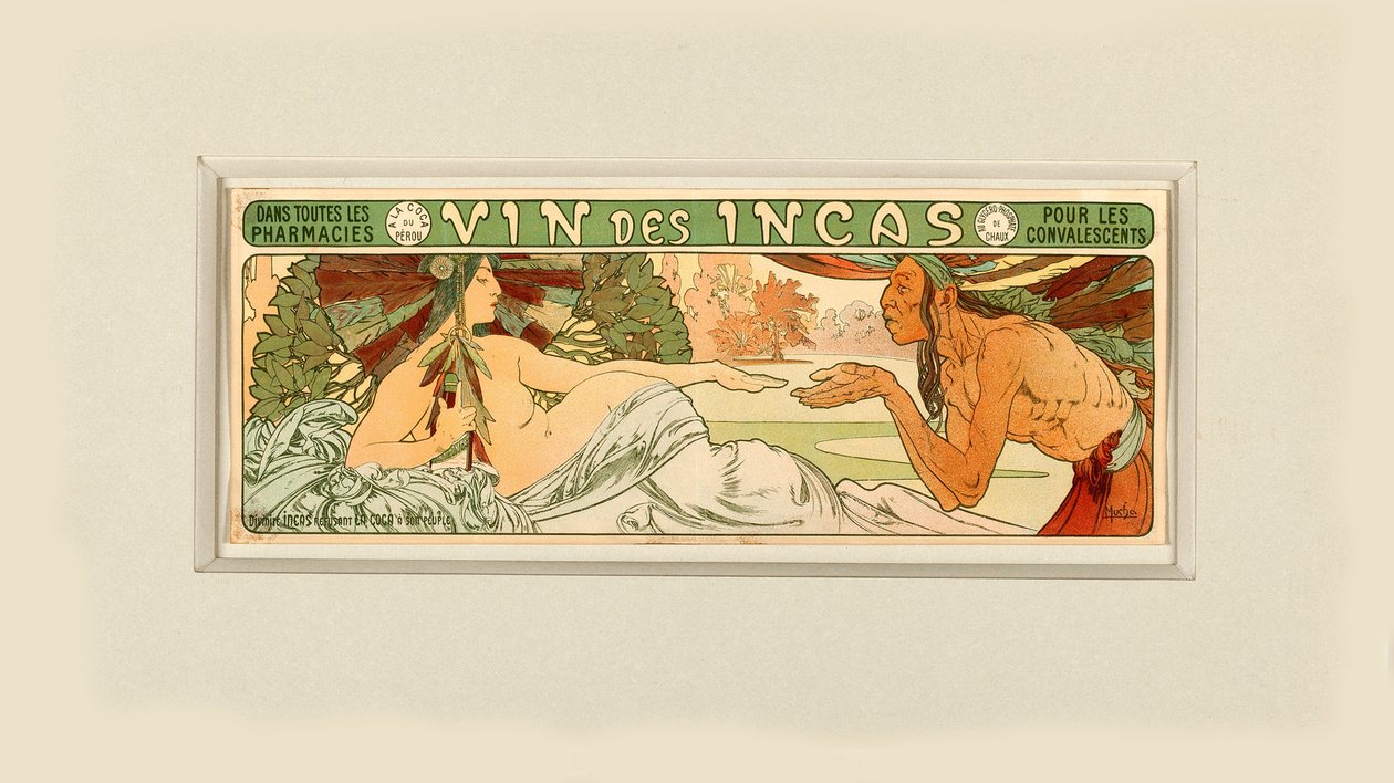 Víno Inků, 1897. od Alfons Marie Mucha