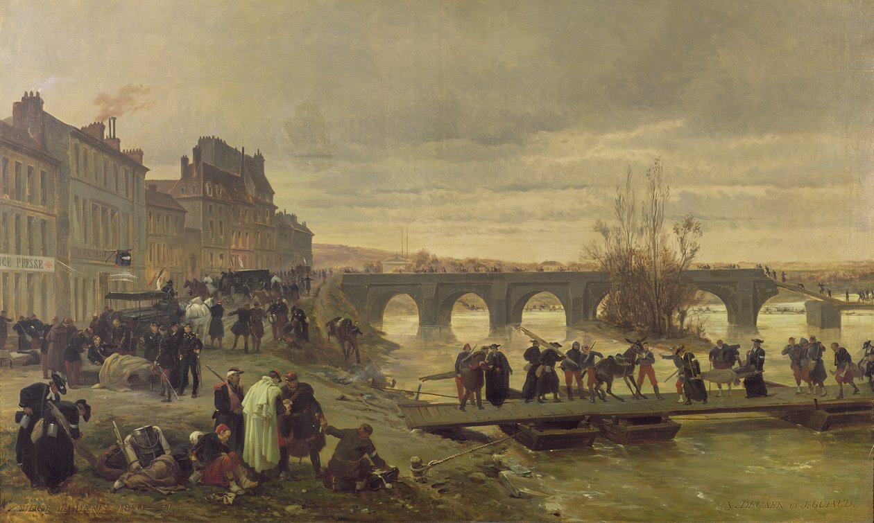Ambulance de la Presse v Joinville během obléhání Paříže od Alfred Charles Ferdinand Decaen