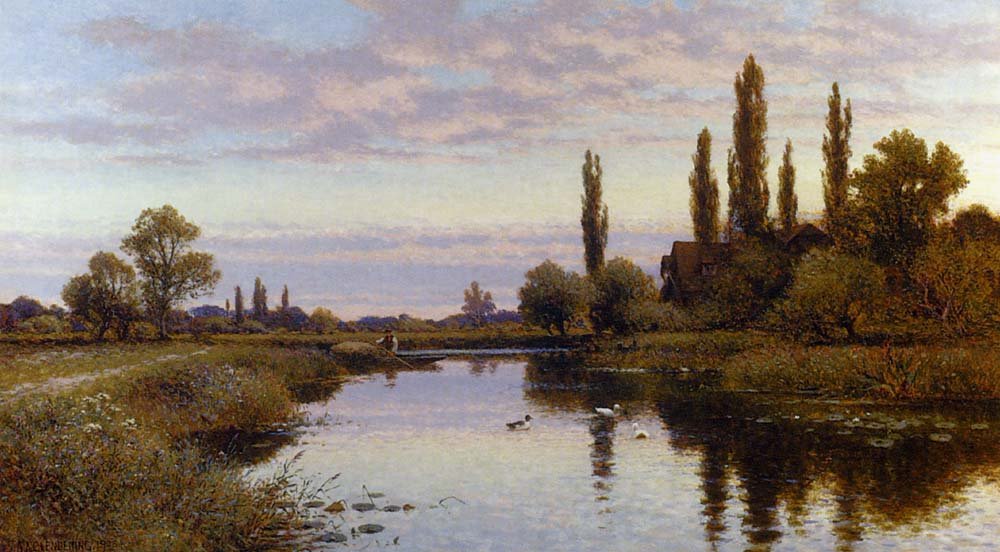 Řezačka rákosu od Alfred Augustus Glendening