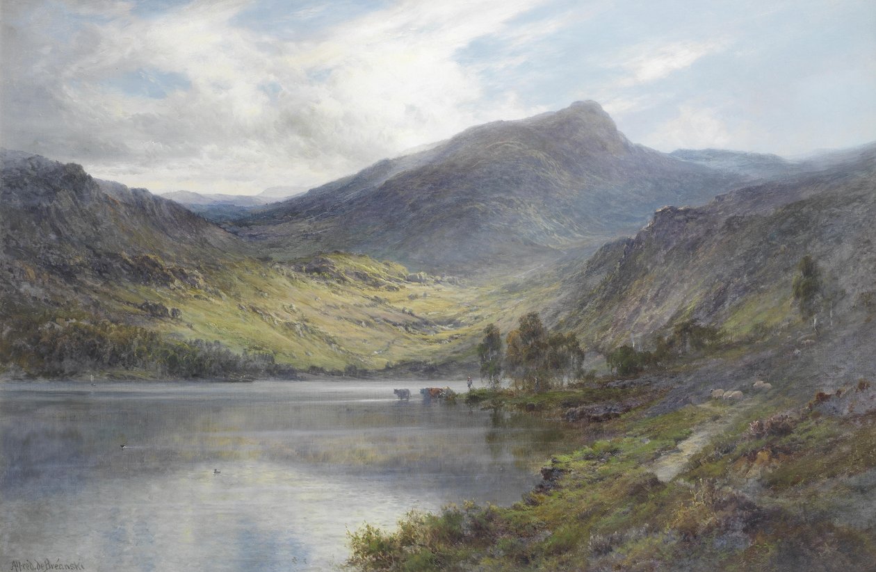 Loch Ness od Alfred de Breanski
