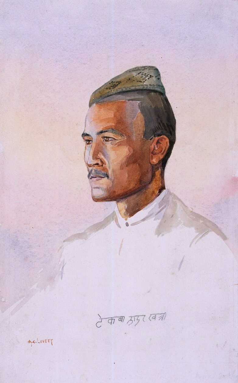 A Khas Gurkha, z 9. Gurkha Rifles, ilustrace k 