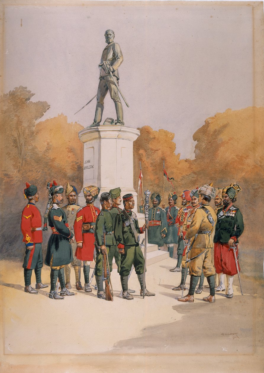 Sbor přítomný při obléhání a přepadení Dillí, 1857, 1911 od Alfred Crowdy Lovett