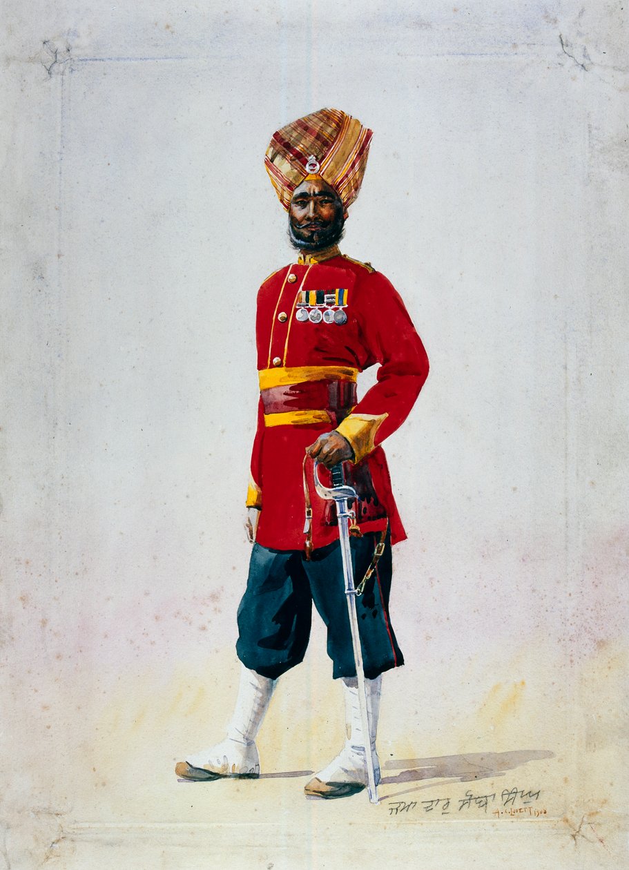 Voják 35. Sikhů, Subadar, ilustrace k 