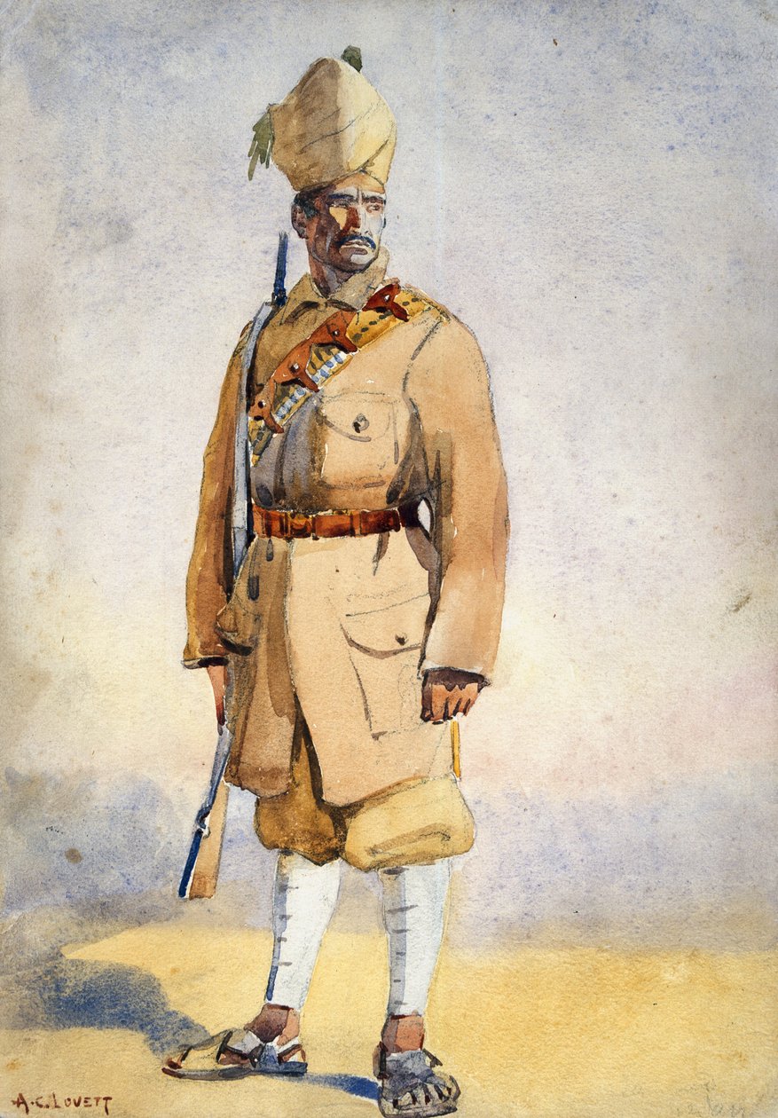 Voják z khyberských pušek, ilustrace k 