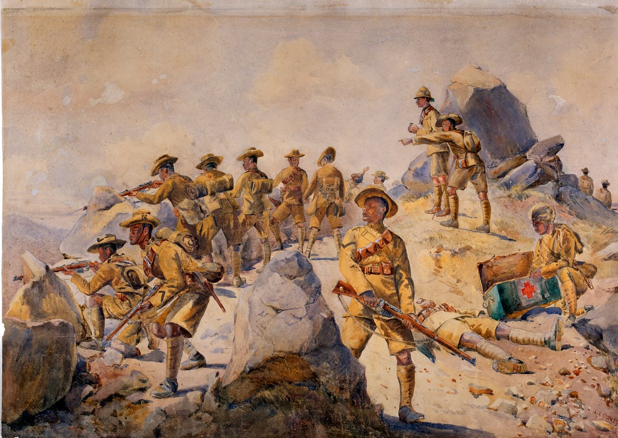 Vojáci 4. Gurkha Rifles, ilustrace k 