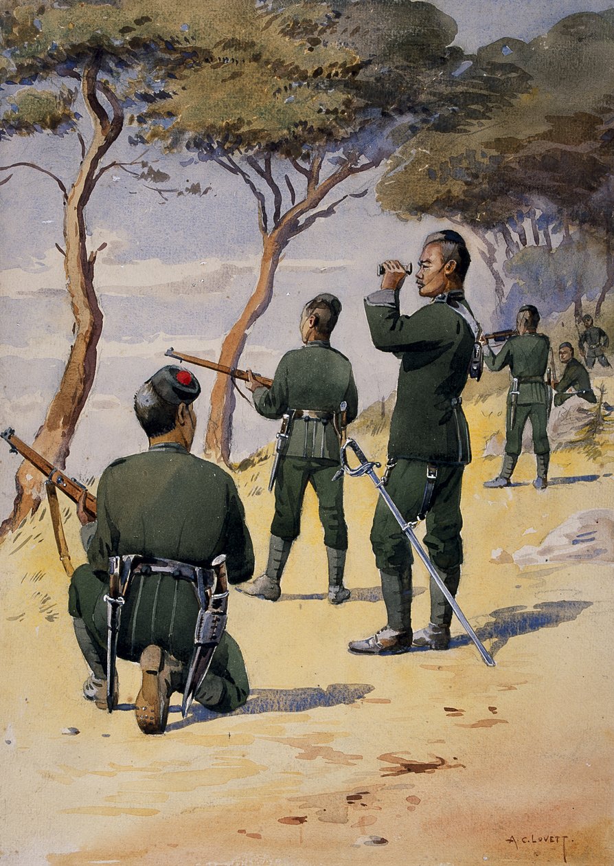 Vojáci 6. Gurkha Rifles, ilustrace k 
