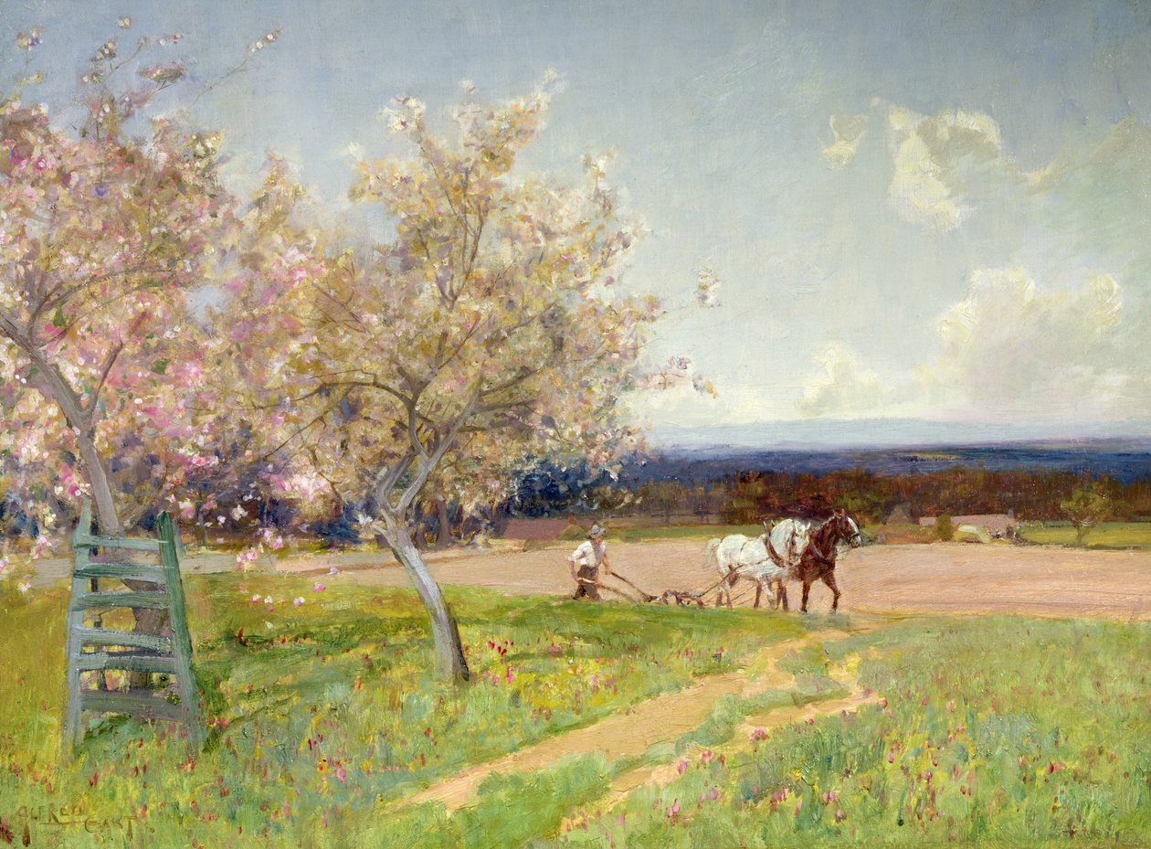 Jarní orba, cca 1900 od Alfred East