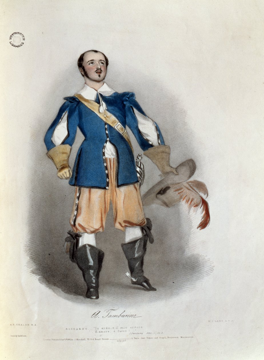 Antonio Tamburini (1800-76) jako Riccardo v 