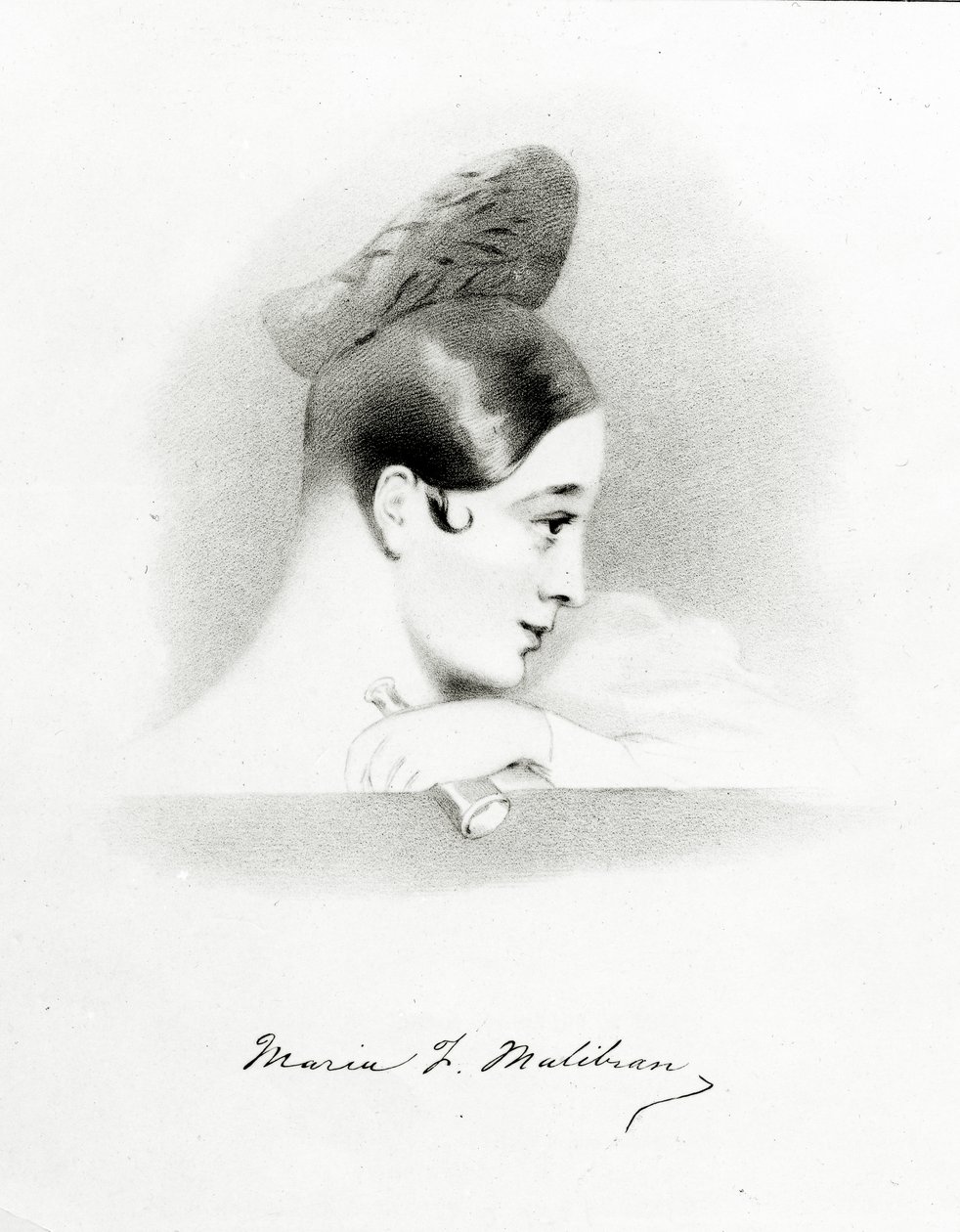Marie Malibran, vyrytý Richard James Lane, 1836 od Alfred Edward Chalon