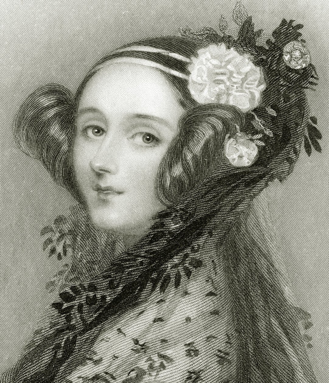 Portrét Augusty Ady Kingové (1815 - 1852), hraběnky z Lovelace. od Alfred Edward Chalon