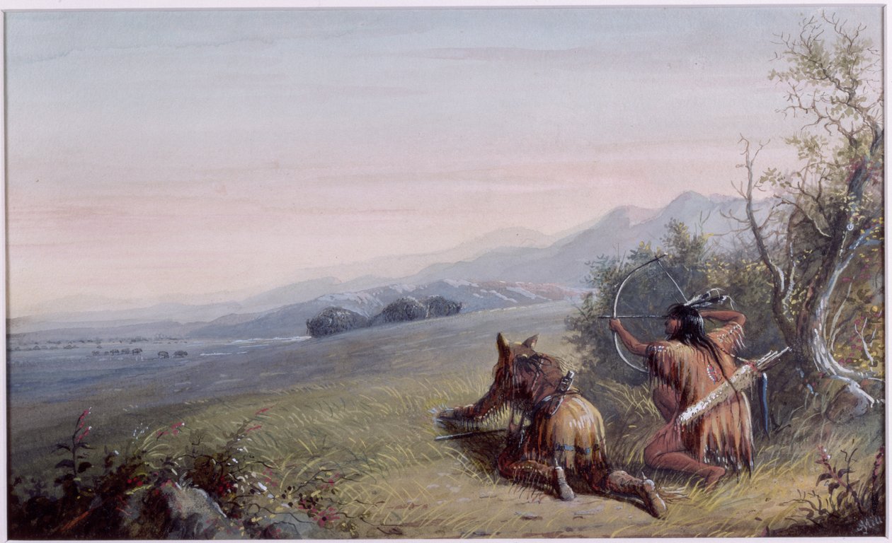 Blíží se k Buffalu, 1837 od Alfred Jacob Miller