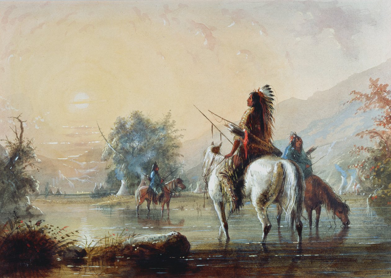 Vraní tábor, 1837 od Alfred Jacob Miller