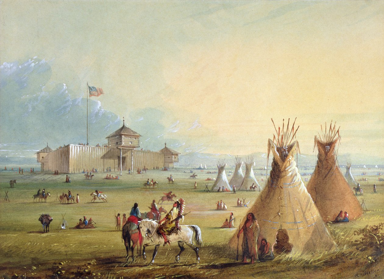 Fort Laramie, 1858-60 od Alfred Jacob Miller