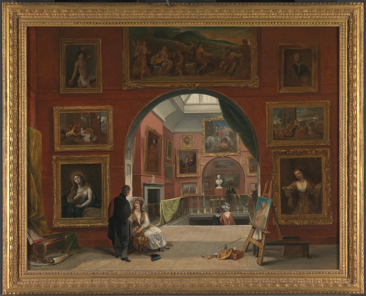 Interiér výstavy starého mistra britské instituce, léto 1832 od Alfred Woolmer