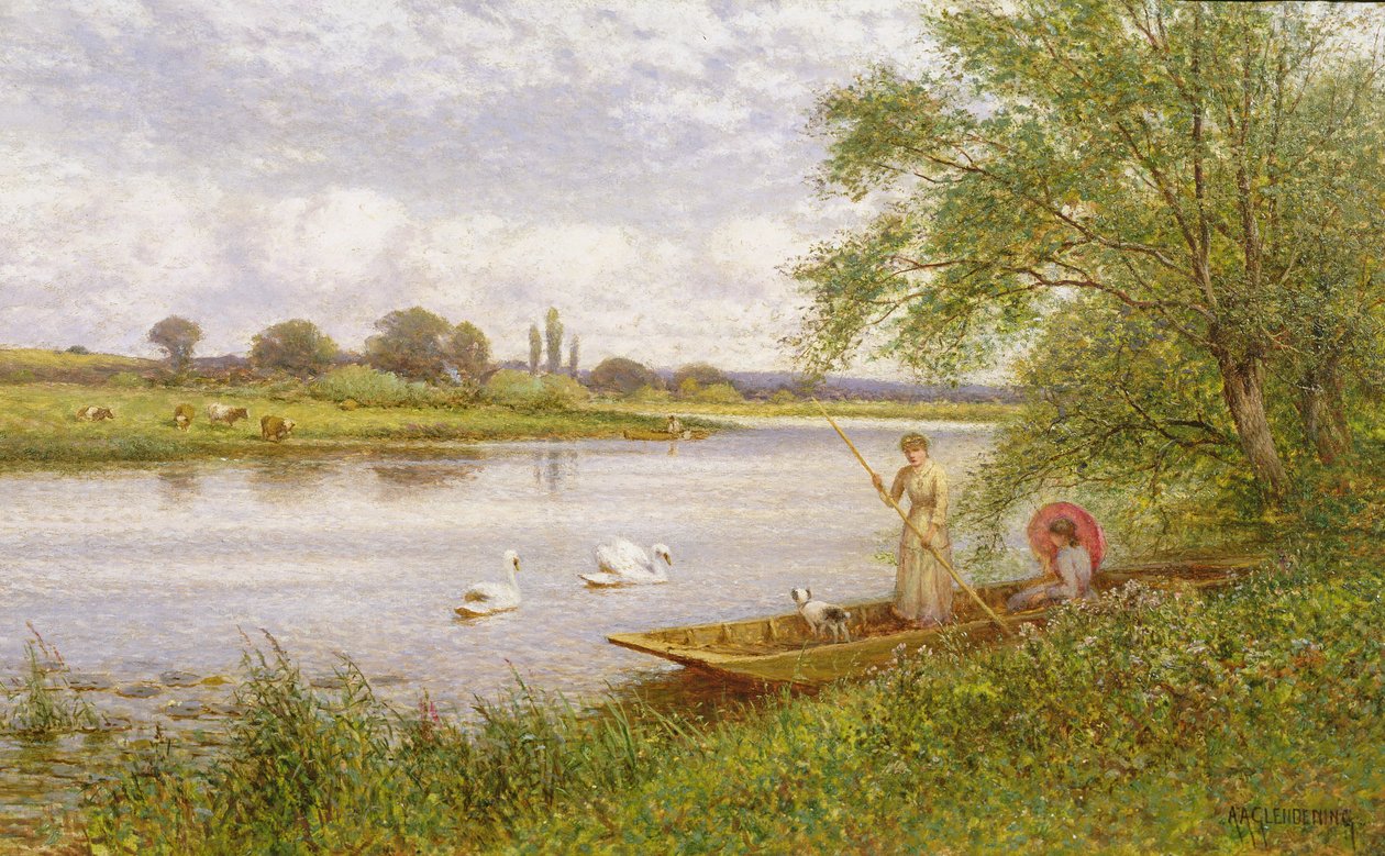 Dámy v pramici od Alfred, Jr. Glendening