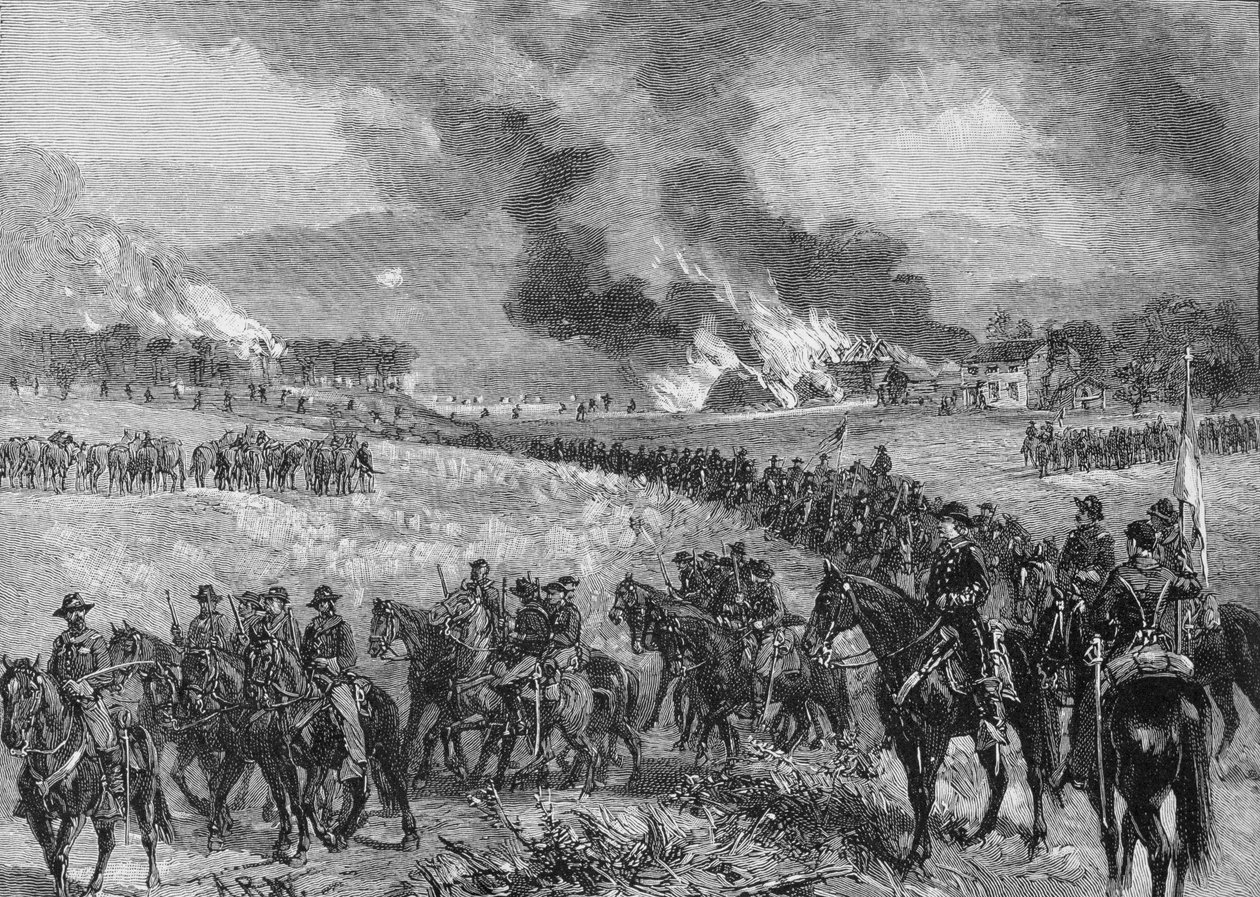 Zadní voj: Ilustrace z knihy "Battles and Leaders of the Civil War", kterou vydali Robert Underwood Johnson a Clarence Cloug. od Alfred Rudolph Waud