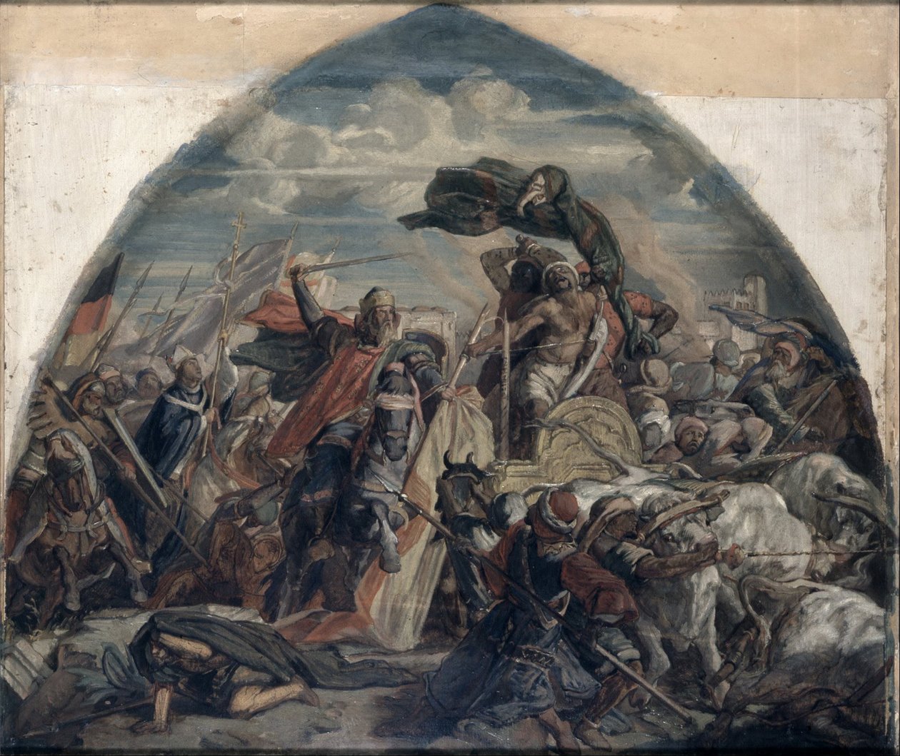 Bitva o Cordobu od Alfred Rethel