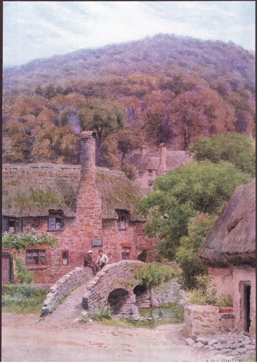 Allerford, Somerset, z The Cottages and the Village Life of Rural England vydané nakladatelstvím Dent & Sons Limited, 1912 od Alfred Robert Quinton