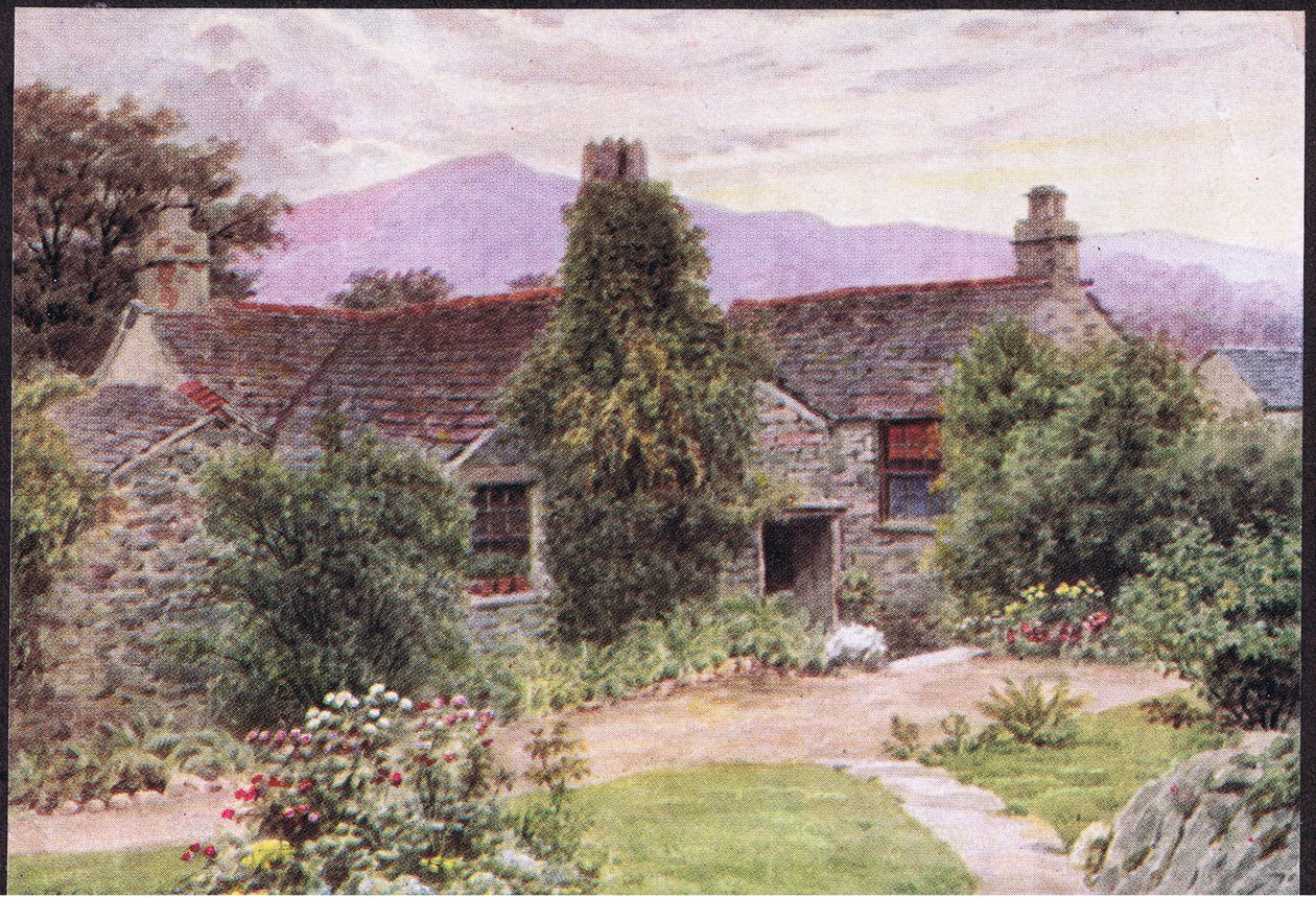 Dove Cottage, Grasmere, z The Cottages and the Village Life of Rural England vydané nakladatelstvím Dent & Sons Limited, 1912 od Alfred Robert Quinton