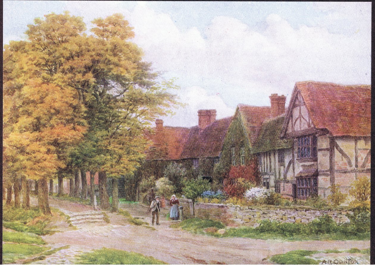 The Priory, Steventon, Berkshire, z The Cottages and the Village Life of Rural England vydané nakladatelstvím Dent & Sons Limited, 1912 od Alfred Robert Quinton
