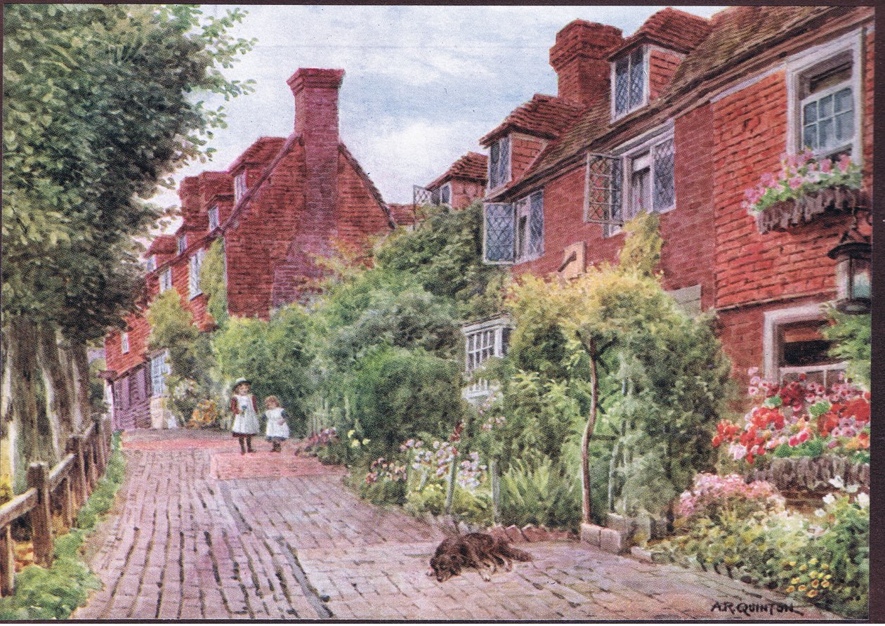 The Walks, Groombridge, Kent, from The Cottages and the Village Life of Rural England vydané nakladatelstvím Dent & Sons Limited, 1912 od Alfred Robert Quinton