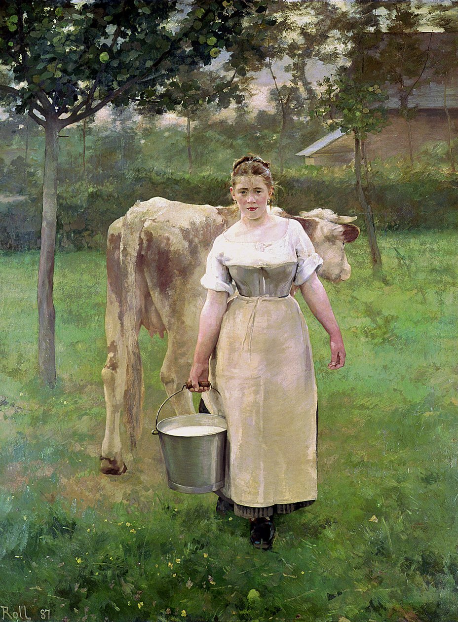 Manda Lametrie, Děvče z farmy, 1887 od Alfred Roll