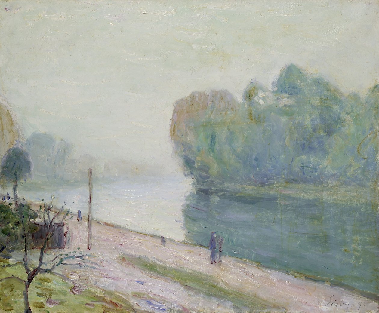 Ohyb v řece Loing, 1896 od Alfred Sisley