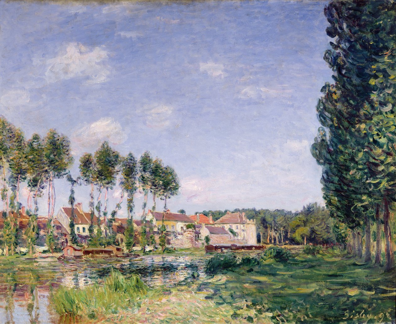 Banks of the Loing, Moret, 1892 od Alfred Sisley