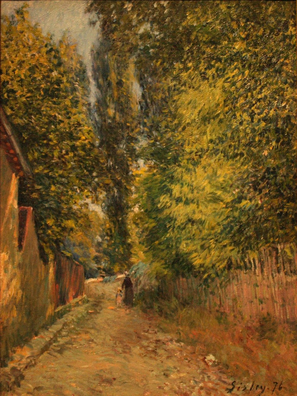 Okolí Louveciennes od Alfred Sisley