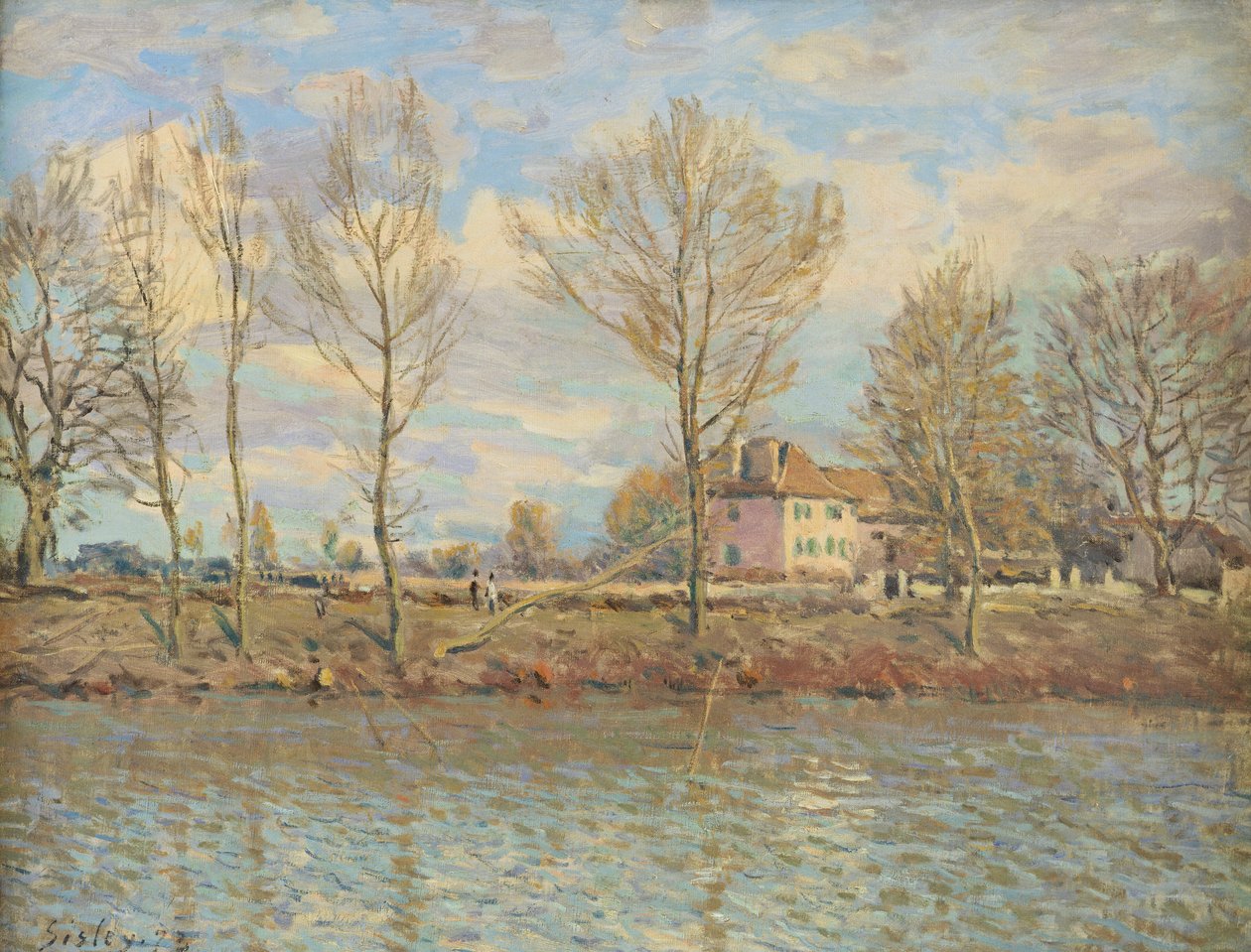 Ile de la Grande Jatte, Neuilly-sur-Seine, 1873 od Alfred Sisley