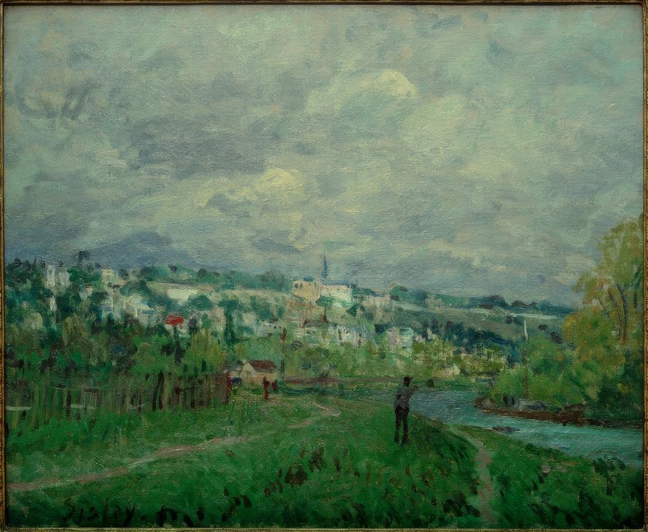 Seina kolem Saint-Cloud od Alfred Sisley