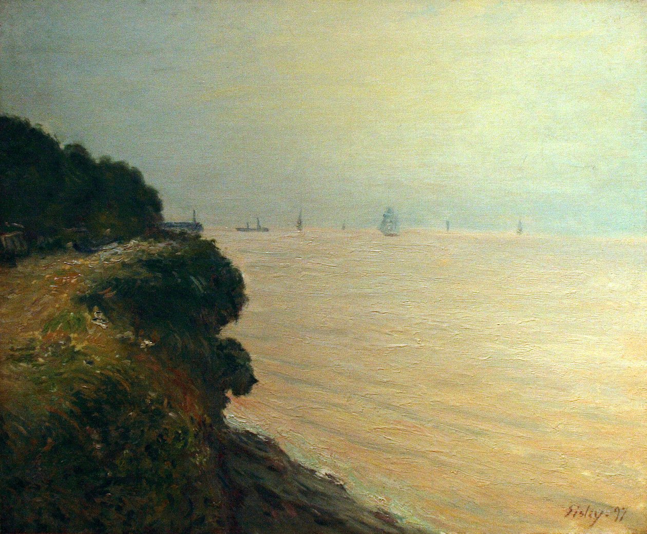 Zátoka Langland od Alfred Sisley