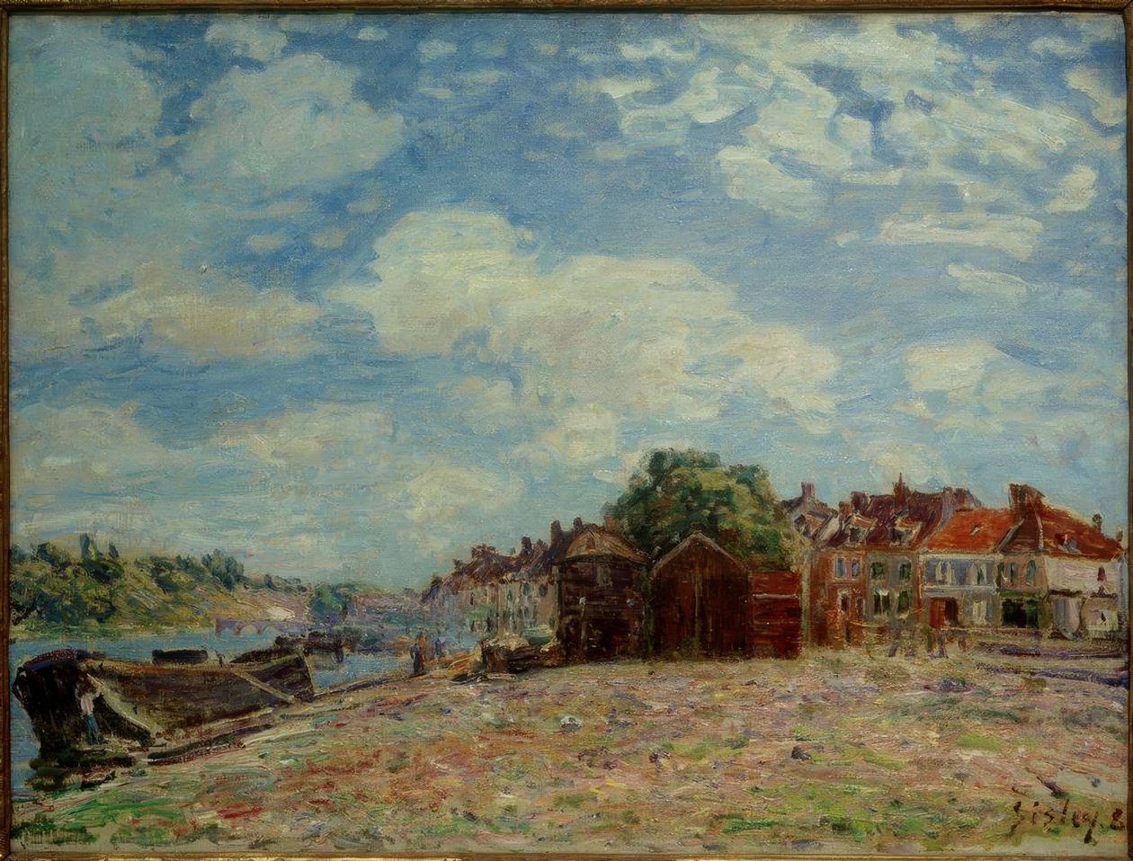 Loing v Saint-Mammès od Alfred Sisley