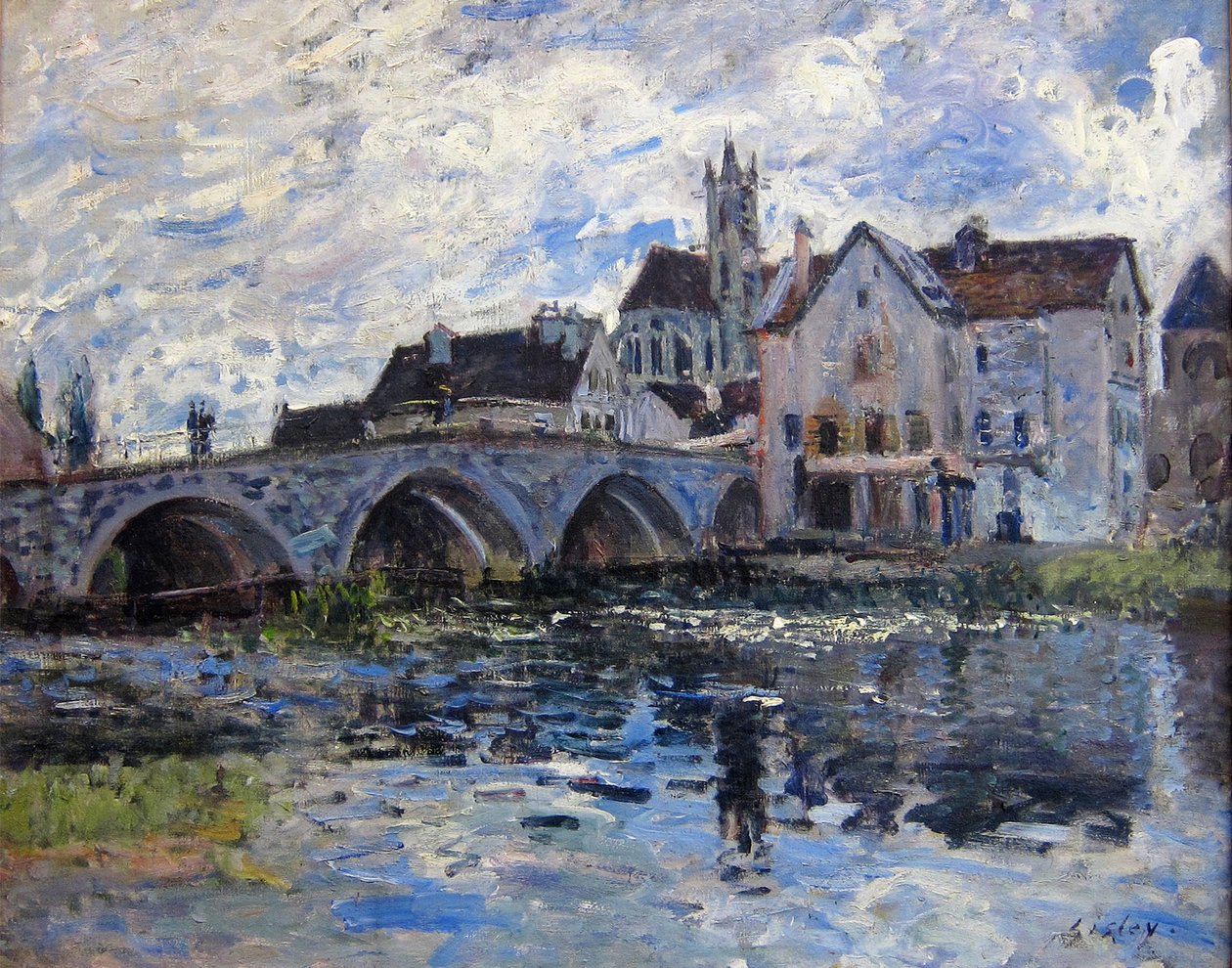Moretův můstek, zlacení od Alfred Sisley