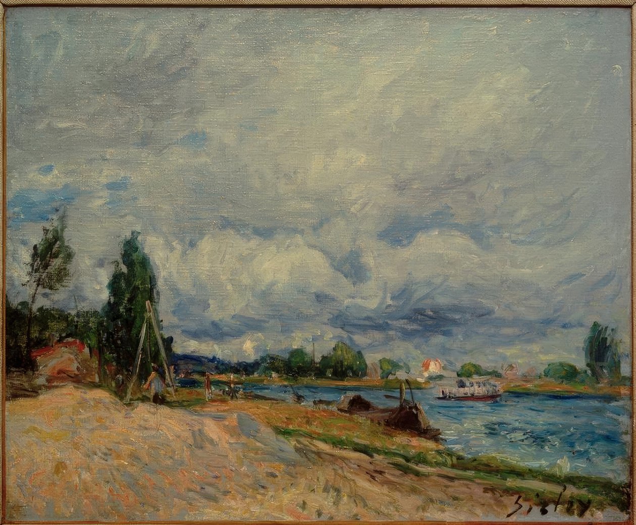 Břehy Loingu od Alfred Sisley