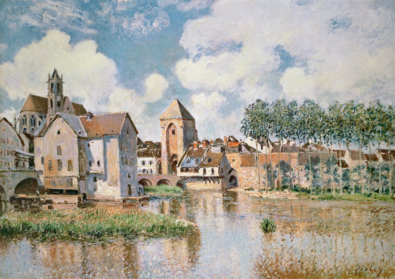 Moret-sur-Loing, Porte de Bourgogne, 1891 od Alfred Sisley